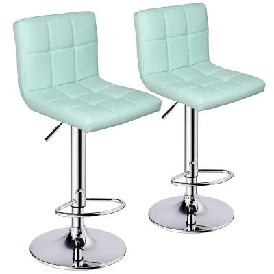 China Bar Furniture Adjustable Swivel Bar Stool with Back Seat Material Type Faux Leather for sale