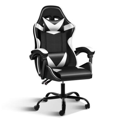 China Plastic Seat Material Type Ergonomic Video Gaming Chair with Footrest and Lumbar Support for sale