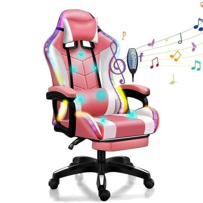 China OEM ODM RGB Gaming Chair mit 7-Punkte-Massage-Lautsprechern und anpassbaren Funktionen zu verkaufen