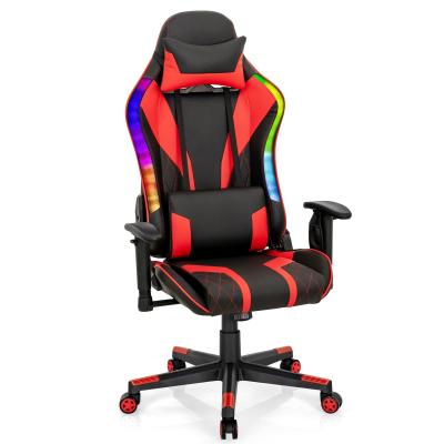 China Actualice su silla de juego a silla giratoria ALINUNU con luces LED RGB Diseño ergonómico en venta