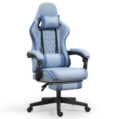 China ALINUNU Iron Metal Type Swivel Chair Computer Gaming Chair with Footrest and Massage for sale