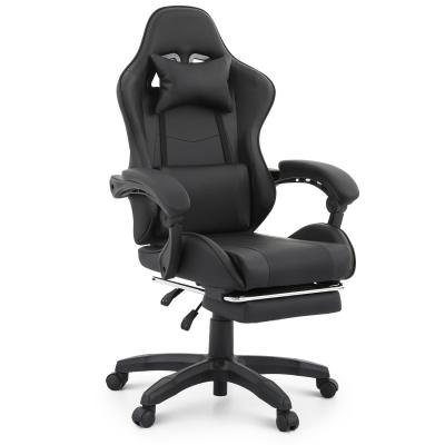 China ALINUNU Modern Fabric Lumbar Support Ergonomic Computer Racing Chair with Footrest for sale