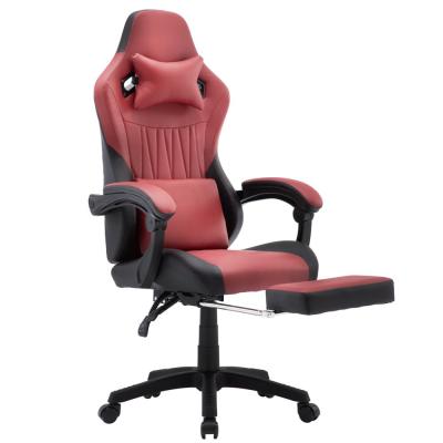 China High Back Gaming Chair Leder Computerstuhl Rennsport Executive Ergonomischer Schreibtisch Stuhl Liegestell zu verkaufen