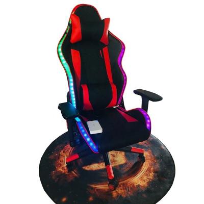 China Silla de juegos RGB LED Silla rodante giratoria cómoda y profesional para comerciales en venta