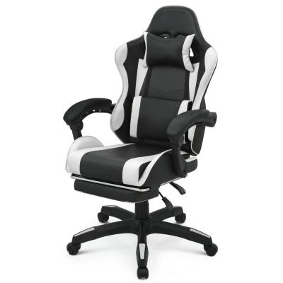 China Silla giratoria para juegos con reposacabezas Apoyo lumbar Apoyo de cabeza Negro espalda alta Otro estilo en venta