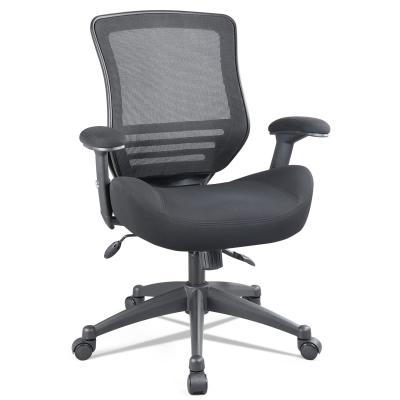 China Silla informática con brazos abatibles de altura ajustable y soporte lumbar en venta