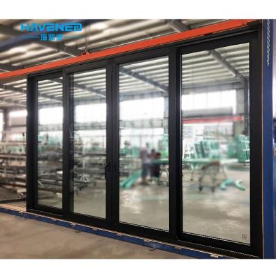 China New Design Interior Double Heat Insulation Glass Sliding Door/Sunroom Aluminum Alloy Lifting Sliding Door for sale