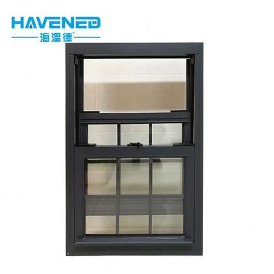 China Sand Gray Aluminum Double Tempered Glass High Quality Folding Sliding Window Screen Factory Direct Sales for sale