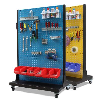 China Warehouse Storage System Floor Standing Hardware Store Tools Display Stand Retail for sale