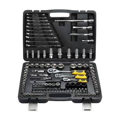 China Commercial Electric DIY Tools Household Tools Combo Kit, Tool Kit with 121pcs Accessories Toolbox for Home Vehicle Cordless Repair for sale