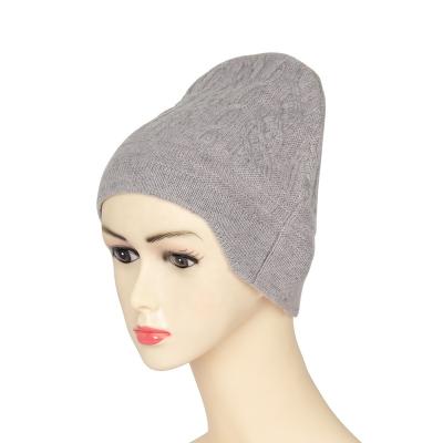 China Factory Direct Sale Solid Color Fashion\Comfortable\Winter Durable Knit Cashmere Beanie Hat For Women for sale