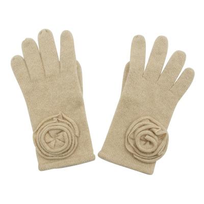 China High Quality Comfortable Knitted Glove Winter Cashmere Style Women Sheer Gloves for sale