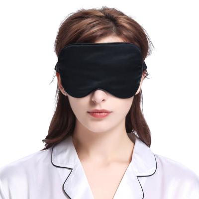 China Fashion Factory Price Custom 100% Soft Silk Cloth Sleeping Eye Mask for sale