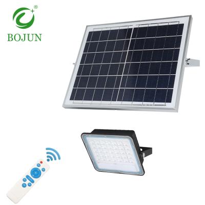 China Bojun Garden Ip66 Waterproof Outdoor 60w Aluminum 100w 200w 300w SMD Led Solar Flood Light for sale