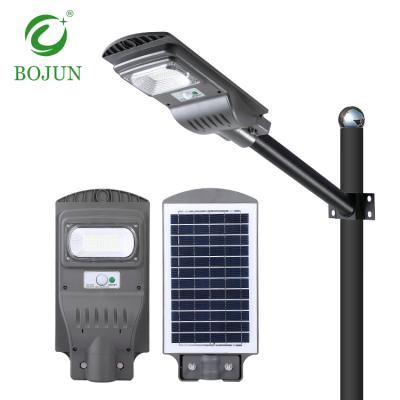 China ROAD High Power 30w 60w 90w 120w 150w Outdoor ABS All In One Integrated Led Solar Street Lights for sale