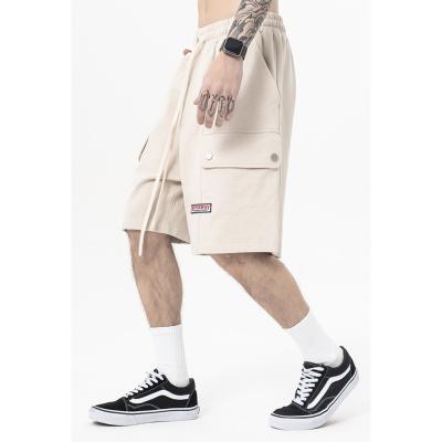 China Anti-wrinkle Custom Cargo Shorts For Men High Quality Terry Short With Drawstring Men's High Street Shorts for sale