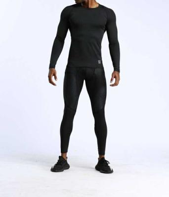 China Custom Breathable Mens Tight Training Workout Clothes Sportswear Running Stretch T-shirt Quick Dry Clothing for sale