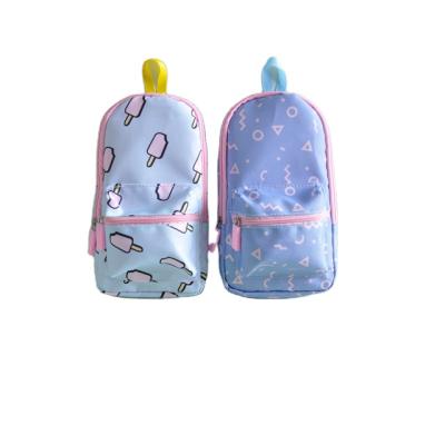 China Zipper Closure Summer Ice School Bag Shaped Pen Pouch For Students for sale