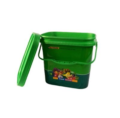 China Factory Directly PP Square Plastic Storage New Design Wholesale Bucket for sale