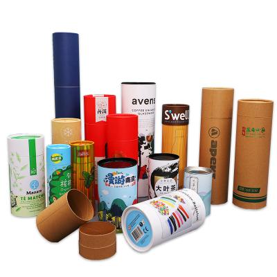 China Biodegradable Tinplate Lid Cans Custom Manufacturers Other Hot Packing Materials Turned Tube Tea Paper Package for sale