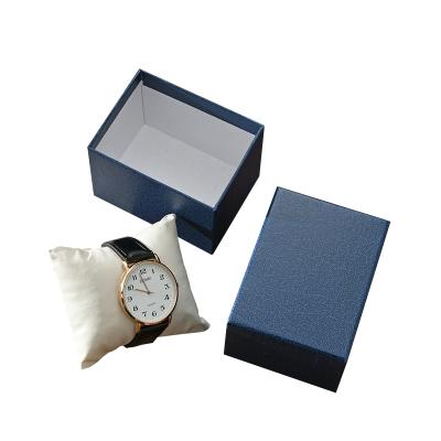 China Recyclable Luxury Design Multicolor Classic Watch Box Cardboard Gift Packaging Deep Blue Elegant Watch Box for sale