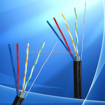 China Telecommunication multiple line 4+2 network cable with steel and two power lines for sale