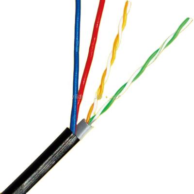 China Telecommunication / Monitor monitor line 2 pair twist structure two power cat5e network cable for sale