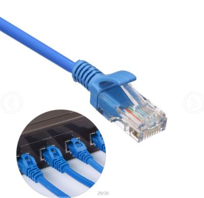 China Computer / cabling system / full 23awg cat6 copper unshielded CAT6 8p8c multimedia patch cord for sale