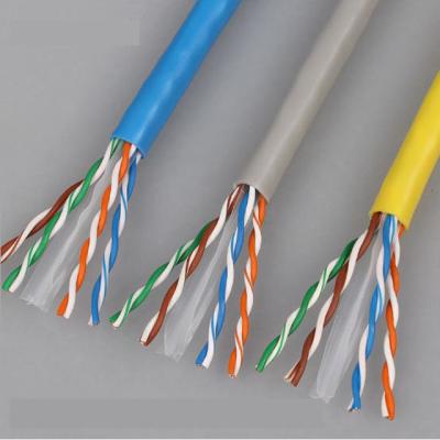 China Telecom Advantage Product Pass 90m Perm Link Screening Utp Cat6 Lan Cable Plenum Cat 6 0.57mm Cable CM/CMR/CMP for sale