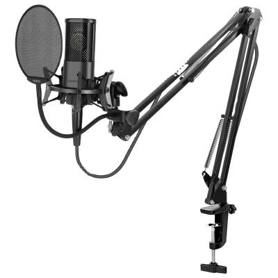 China Portable Professional Podcast Streaming Microphone Condenser Mic Studio For Computer Microphone for sale