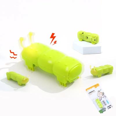 China Small Insect Cat Cuddling Chasing Teaser Toy of Mini Cat Electronic Walking Insect Toy Cat Tracks LED Animals for sale