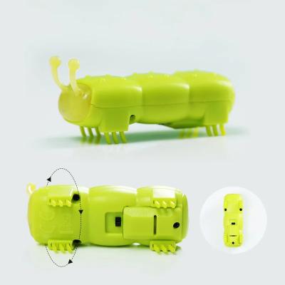 China Small Insect Cat Cuddling Chasing Teaser Toy of Mini Cat Electronic Walking Insect Toy Cat Tracks LED Animals for sale