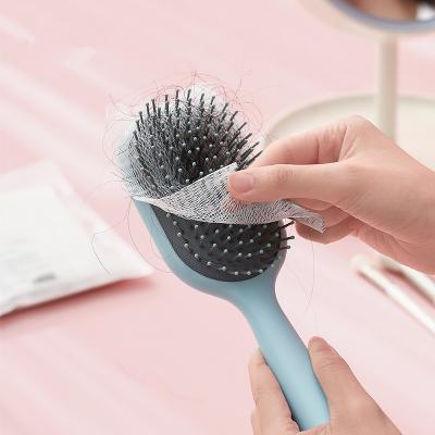 China 50PCS Comb Hair Brush Cleaning Comb Protection Net Paper Net For Hair Loss ZF089 for sale