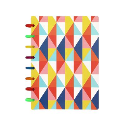 China Custom Printing Color A5 Hardcover Loose Leaf Notebook Binding Diary Journal Enrolls Notebooks For Students School for sale