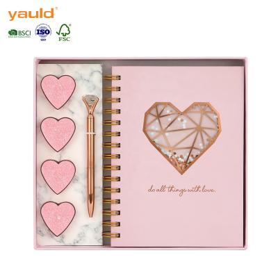 China Luxury Luxury Journal Notebook and Scented Candle Gift Sets for Women for sale