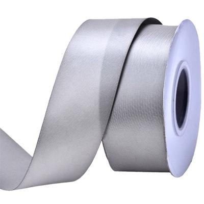 China Wholesale new design silver satin gift wrap, silver satin ribbon for gift wrapping for sale