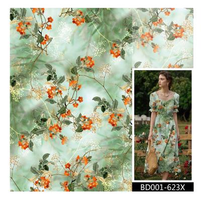 China Factory Wholesale Breathable Digital Printing 45s Rayon Woven Fabric for sale