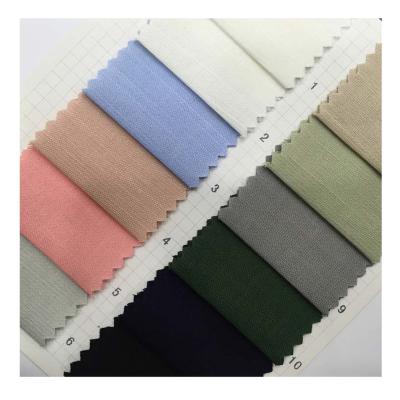 China Hot Selling organic 30s 135gsm 100% woven rayon viscous rayon challis challis fabric dyed fabric for mens shirts for sale