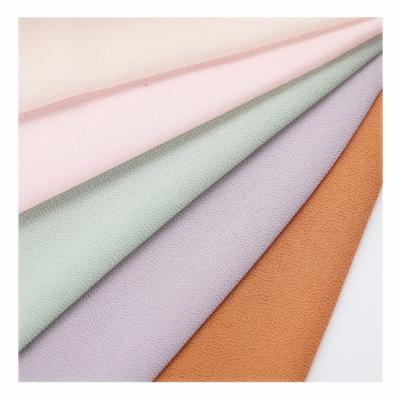 China Memory Custom Colors 100% Polyester 75D High Twist 2800T Plain Polyester Chiffon Fabric For Women Dress for sale