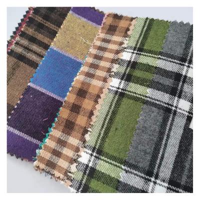 China Shaoxing Shrink-Resistant Woven 100 Cotton Check Yarn Dyed Twill Fabric Shirt Stock Brushed Flannel Yarn Dyed Woven Fabric For Indonesia Market for sale