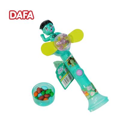 China Cartoon Toys Popular New Delicious Cartoon Candy And Surprises Fan Flash Toys With Chocolate Bean For Kids for sale