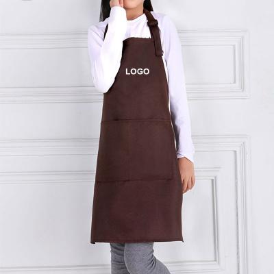 China Logo Kitchen Chef BBQ Garden Aprons Kids Painting Drawing Cooking Bulk Wholesale Children Custom Cooking Cleaning Apron for sale