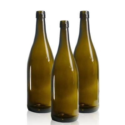 China Newest Custom Beverage Wine Bottles Diameter 81.2mm Bulk Wine Bottles 750ml Glass With Caps for sale