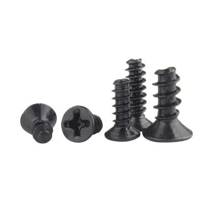 China Small Flat Head Phillips Screw Black Phosphate Mini Precision Screws Mini Screws for sale