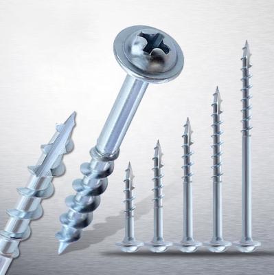 China Long Carpentry Wood Screws Half Thread Partial Cut Tail Half Cut Tail Screws For Pocket Holes for sale