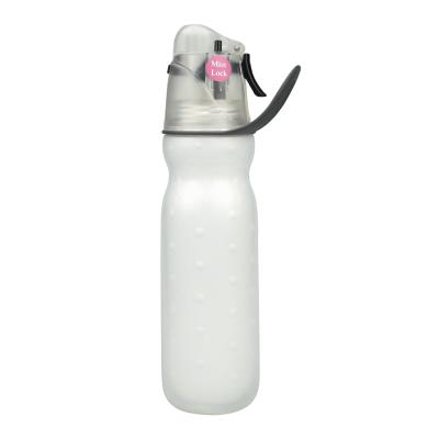 China Factory Direct Stocked Summer Outdoor Sports Spray Bottle Portable Plastic Water Cup for sale