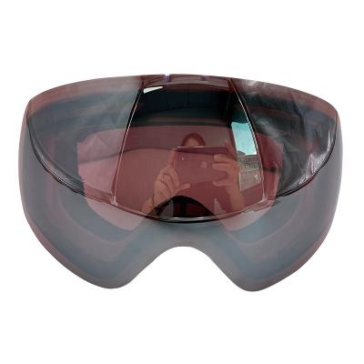 China Can Use Myopia Glass Spherical Glass Design Anti-fog Anti-scratch Magnetic Ski Goggles Interchangeable Glass for sale