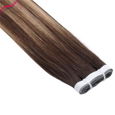 China No Chemical Virgin yuchanghair Cuticle Aligned Remy Blonde Hair Tape Hair Extensions for sale