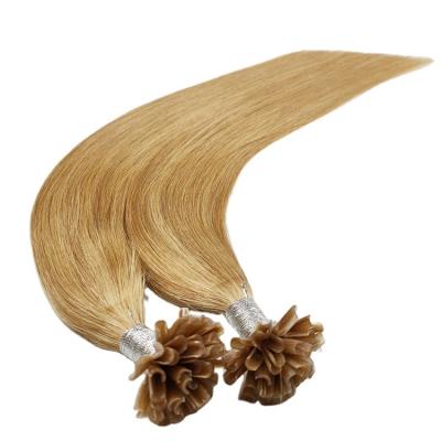 China No Chemical YUCHANG U Tip Hair Extension 20INCH 1g/s 50s/pack Indian Human Hair Extensions Color#27 U Tip Human Hair for sale