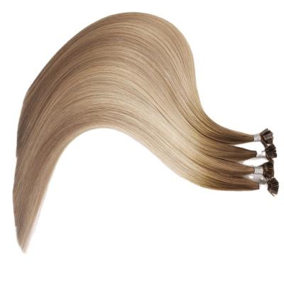 China No Chemical Wholesale Hot Sale Pre Bonded Hair 0.8gram Remy Flat Tip Hair Extensions Double Drawn for sale